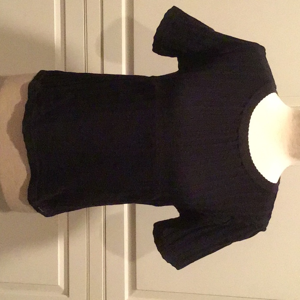 BLUE WILLI’S BLACK COTTON KNIT TOP